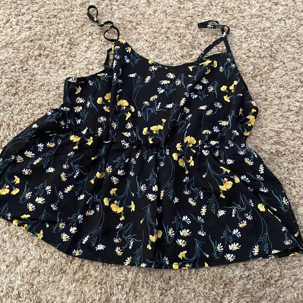 Peplum floral tank - Picture 5 of 9